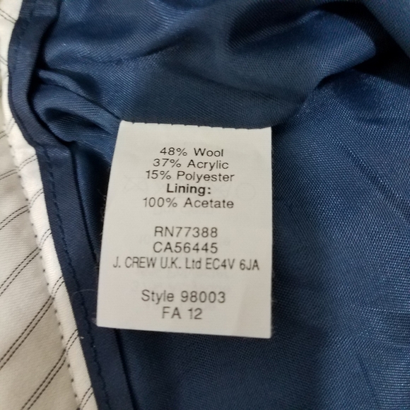 J Crew The Pencil Skirt 4 Wool Navy - Picture 6 of 14